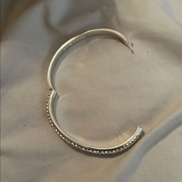 Anne Klein Elegant Silver Rhinestone Bracelet - Picture 2 of 3